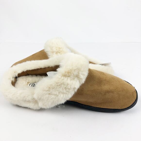 Nordstrom Rack Womens Holly Clog Slippers Large 9-10 Brown Faux Fur Slip-On NWT - Picture 6 of 10